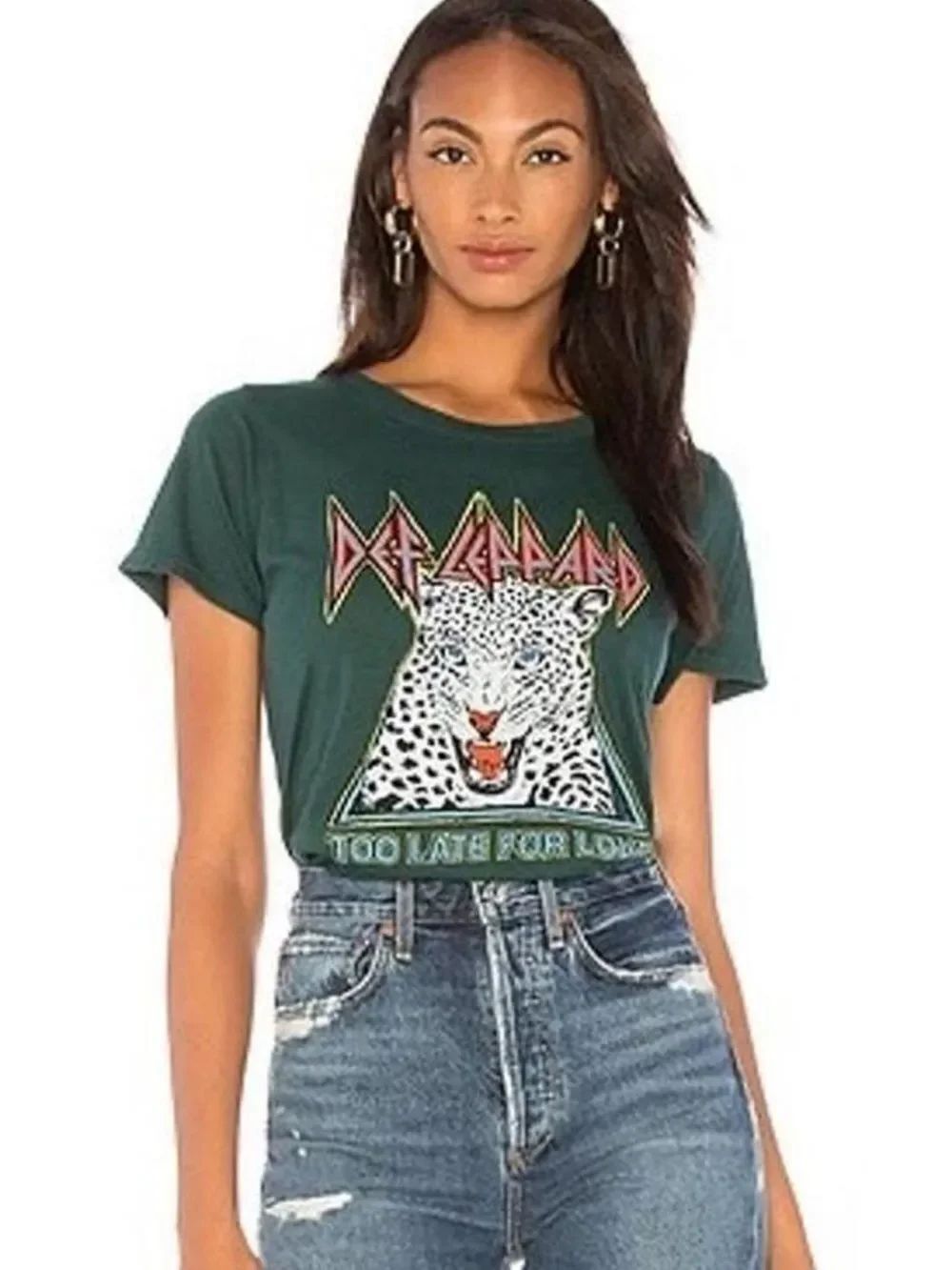 Daydreamer Def Leppard Too Late For Love Tee Shirt Women’s XS